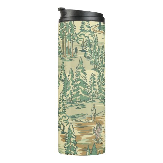 IT Forest Fishing Muster Thermosbecher (Nach rechts gedreht)