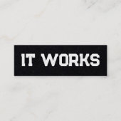 IT funktioniert QR Mini Visitenkarte (Vorderseite)