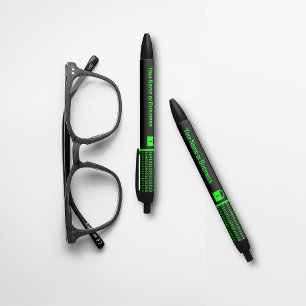 IT-Geschäft: Sichere digitale Daten und Zeroes Kugelschreiber