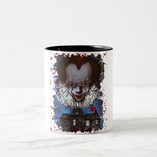 IT-Horror Zweifarbige Tasse (Mittel)