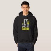 IT Ich bin nur wegen des Cache-Supports Computer Hoodie (Vorne ganz)