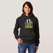IT Ich bin nur wegen des Cache-Supports Computer Hoodie (Vorne ganz)