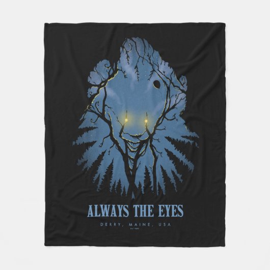 IT immer die Augen pareidolischen Baumhaufen Fleecedecke (Vorderseite)
