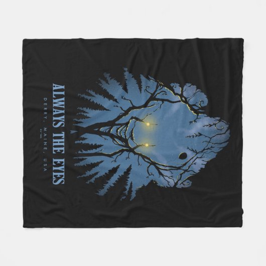 IT immer die Augen pareidolischen Baumhaufen Fleecedecke (Vorderseite (Horizontal))