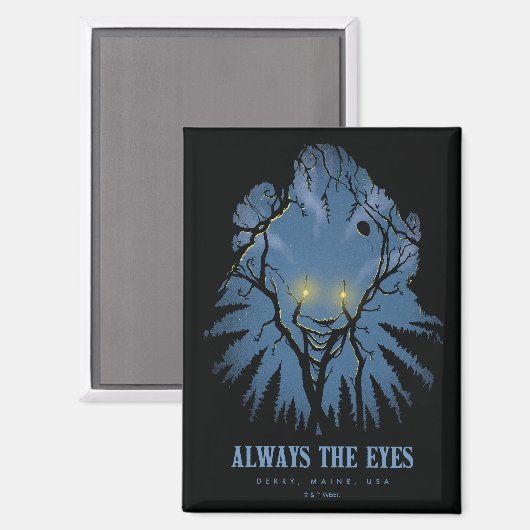 IT immer die Augen pareidolischen Baumhaufen Magnet (Vorderseite/Rückseite)
