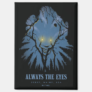 IT immer die Augen pareidolischen Baumhaufen Magnet