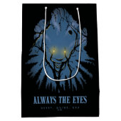 IT immer die Augen pareidolischen Baumhaufen Mittlere Geschenktüte (Rückseite)