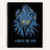 IT immer die Augen pareidolischen Baumhaufen Notizblock (Vorderseite)