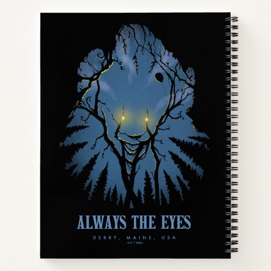 IT immer die Augen pareidolischen Baumhaufen Notizblock (Rückseite)