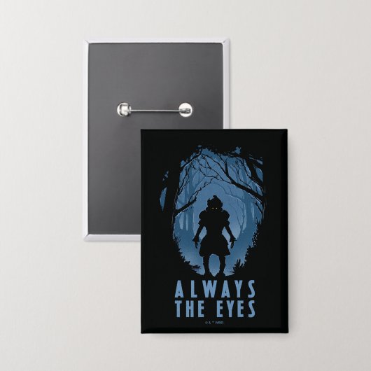 IT immer die Silhouette des Auenwaldes Button (Vorderseite/Rückseite)