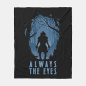 IT immer die Silhouette des Auenwaldes Fleecedecke (Vorderseite)