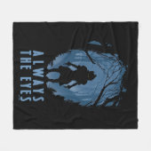 IT immer die Silhouette des Auenwaldes Fleecedecke (Vorderseite (Horizontal))