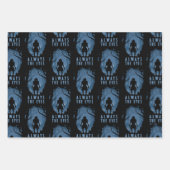 IT immer die Silhouette des Auenwaldes Geschenkpapier Set (Vorderseite)