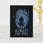 IT immer die Silhouette des Auenwaldes Karte (Gelbe Blume)