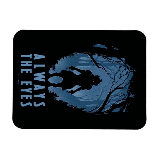 IT immer die Silhouette des Auenwaldes Magnet (Horizontal)