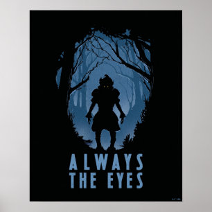 IT immer die Silhouette des Auenwaldes Poster