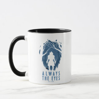 IT immer die Silhouette des Auenwaldes Tasse