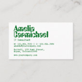 IT Information Technology Consultant Business Card Visitenkarte (Vorderseite)