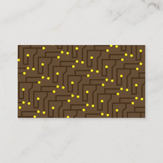 IT Information Technology Consultant Business Card Visitenkarte (Rückseite)