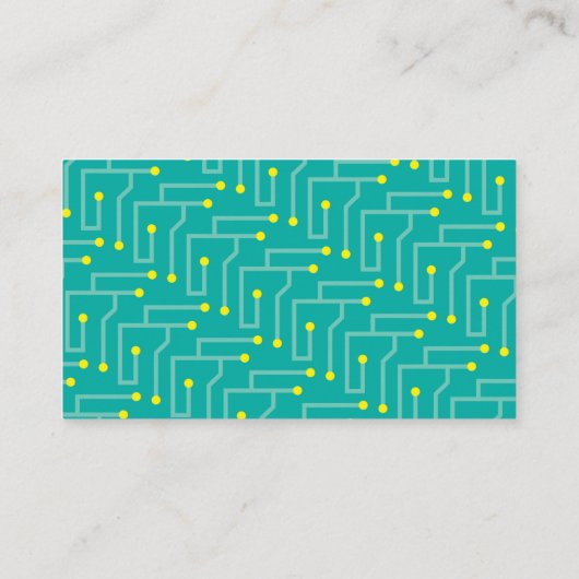 IT Information Technology Consultant Business Card Visitenkarte (Rückseite)