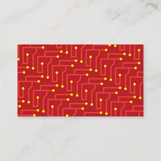 IT Information Technology Consultant Business Card Visitenkarte (Rückseite)