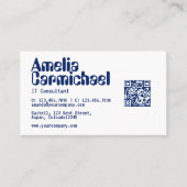 IT Information Technology Consultant Business Card Visitenkarte (Vorderseite)