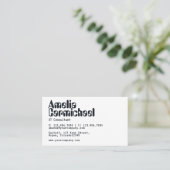 IT Information Technology Consultant Business Card Visitenkarte (Stehend Vorderseite)