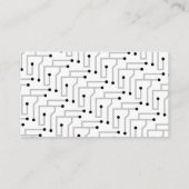 IT Information Technology Consultant Business Card Visitenkarte (Rückseite)