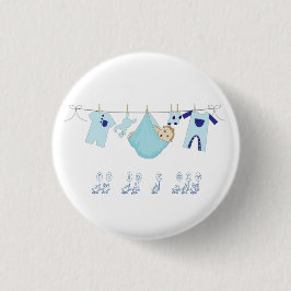It is a Boy  Baby shower Button