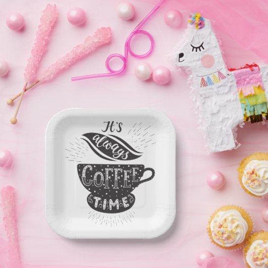It Is Always Coffee Time Pappteller (Party)