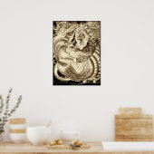 IT IS FINISHED - Lion Of Judah Vs. Winged Serpent Poster (Küche)