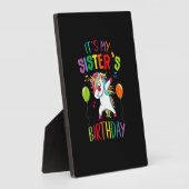 It Is My Sister's Birthday Awesome Happy Unicorn P Fotoplatte (Seite)