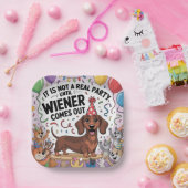 It Is Not A Real Party Until Wiener Comes Out Pappteller (Party)