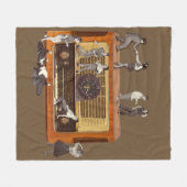 It is only Rock & Roll Fleecedecke (Vorderseite (Horizontal))