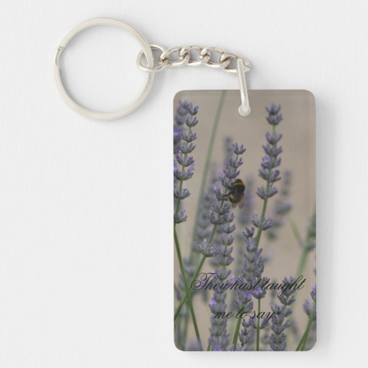 It is well bee on lavender key ring schlüsselanhänger (Vorderseite)