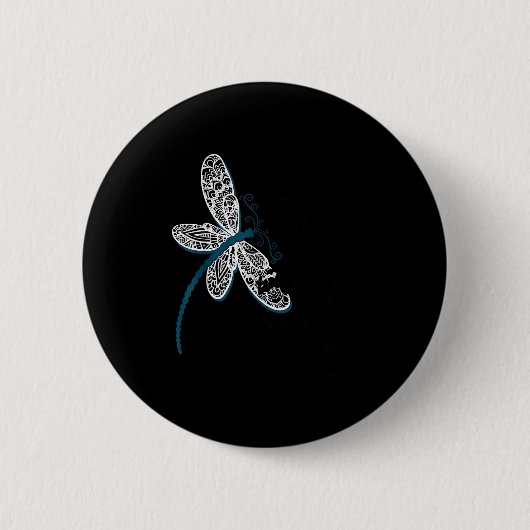It Is Well With My Soul Dragonfly Chirtian Quote Button (Vorderseite)