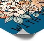 It Is Well With My Soul Flowers Floral  Poster (Ecke)