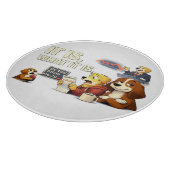 It Is What It Is – Funny Dog Illustration  Schneidebrett (Ecke)