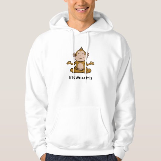 It Is What It Is – Funny Relatable Quote Gift Hoodie (Vorderseite)