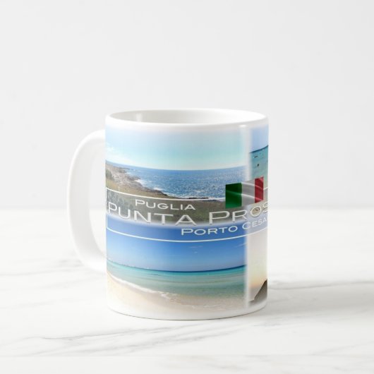 IT Italia - Apulien - Punta Prosciutto - Kaffeetasse (Vorderseite Links)