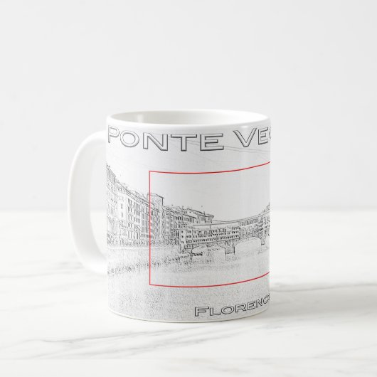 IT Italia - Ponte Vecchio - Florenz - Kaffeetasse (Vorderseite Links)