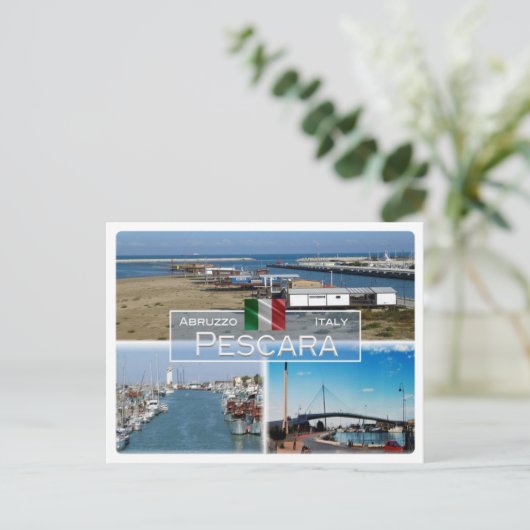 IT Italien - Abruzzen - Pescara - Postkarte (Stehend Vorderseite)