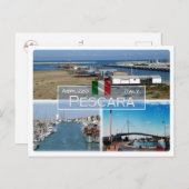 IT Italien - Abruzzen - Pescara - Postkarte (Vorne/Hinten)