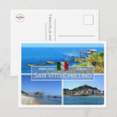 IT Italien - Abruzzen - San Vito Chietino - Postkarte (Vorne/Hinten)