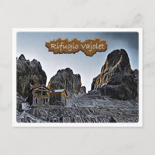 IT Italien - Alphütte Alimonta - Dolomiti - Postkarte