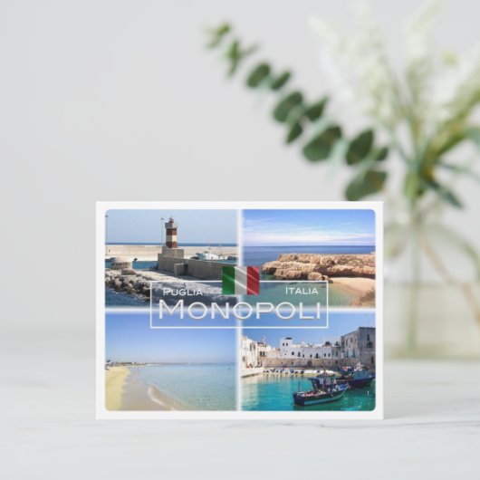 IT Italien - Apulien - Apulien - Monopoli - Postkarte (Stehend Vorderseite)
