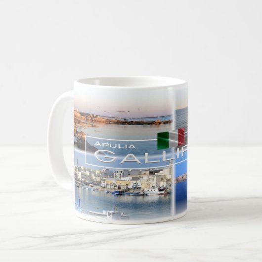 IT Italien - Apulien - Gallipoli - Salento - Kaffeetasse (Vorderseite Links)