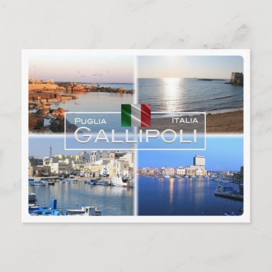IT Italien - Apulien - Gallipoli - Salento - Postkarte (Vorderseite)