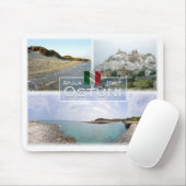 IT Italien - Apulien - Ostuni - Mousepad (Mit Mouse)