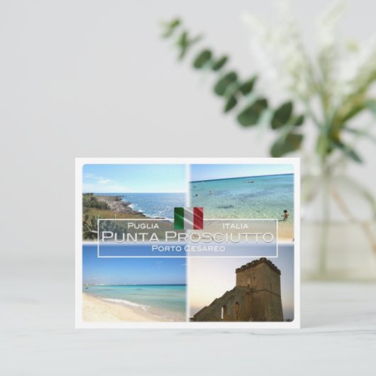 IT Italien - Apulien - Punta Prosciutto - - Postkarte (Stehend Vorderseite)